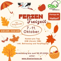 Ferien - Freizeit im Herbst, Mo-Fr, 8.30h - 15.30h