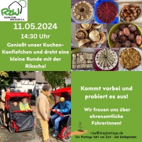 Kuchen Konfiefchen mit den Rikscha Freunden, 14.30h